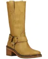 Frye Kate Harness Block Heel Tall Boots In Yellow
