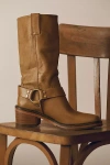 Frye Kate Harness Boots In Gold