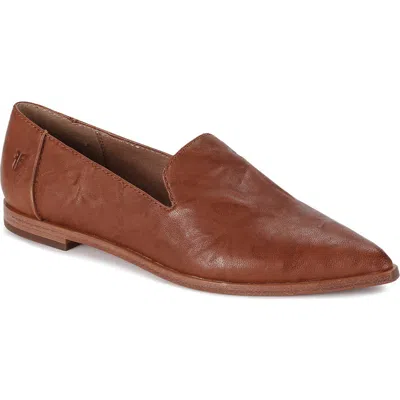 Frye Kenzie Loafer In Cognac - Oyster
