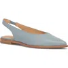 Frye Kenzie Pointed Toe Slingback Flat In Blue