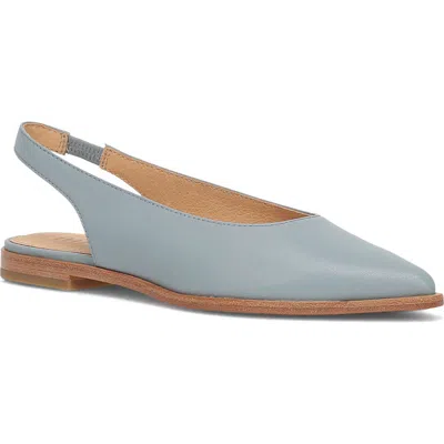 Frye Kenzie Pointed Toe Slingback Flat In Blue