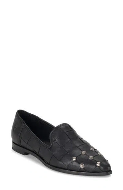 Frye Kenzie Studded Loafer In Black