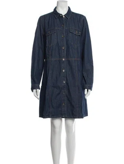 Pre-owned Frye Knee-length Dress In Blue