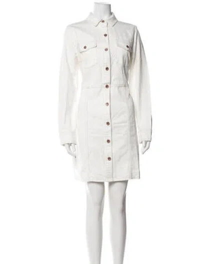 Pre-owned Frye Knee-length Dress In White