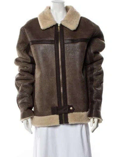 Pre-owned Frye Lamb Leather In Brown