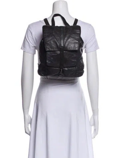 Pre-owned Frye Leather Backpack In Black