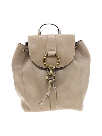 Pre-owned Frye Leather Backpack In Brown