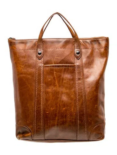 Pre-owned Frye Leather Backpack In Brown