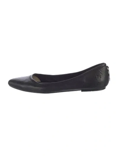 Pre-owned Frye Leather Ballet Flats In Blue