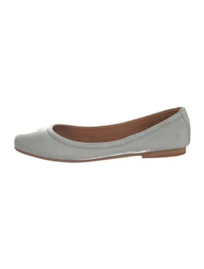 Pre-owned Frye Leather Ballet Flats In Blue
