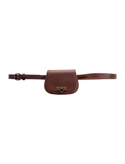 Pre-owned Frye Leather Belt Bag In Brown
