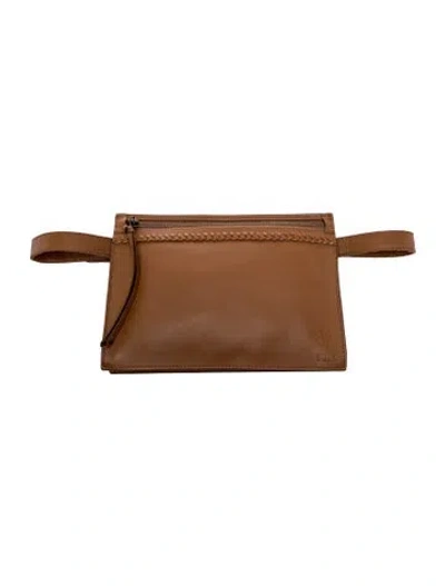 Pre-owned Frye Leather Belt Bag In Brown
