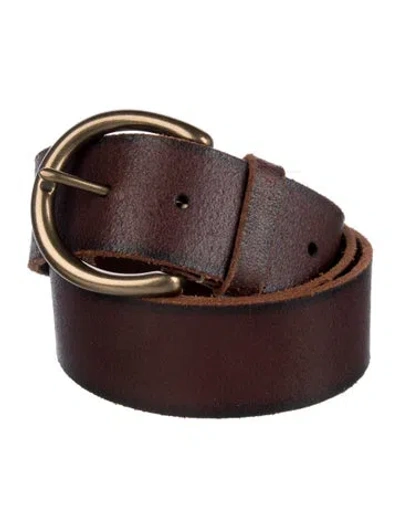Pre-owned Frye Leather Belt In Brown