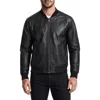Frye Leather Bomber Jacket In Multi
