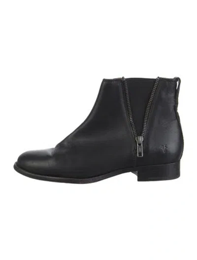Pre-owned Frye Leather Boots In Black