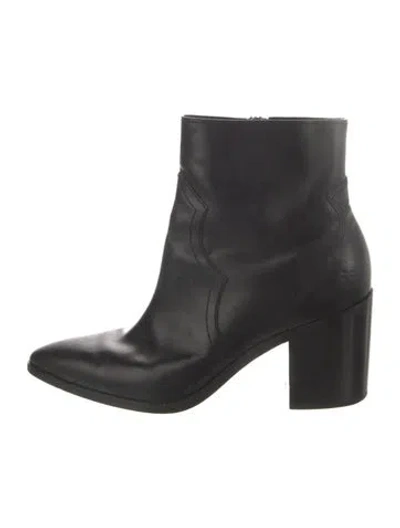 Pre-owned Frye Leather Boots In Black