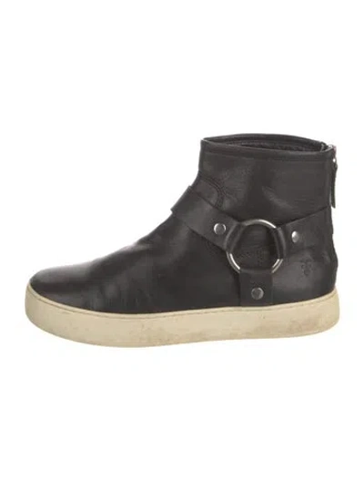 Pre-owned Frye Leather Boots In Black