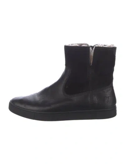 Pre-owned Frye Leather Boots In Black