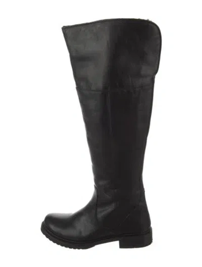 Pre-owned Frye Leather Boots In Black