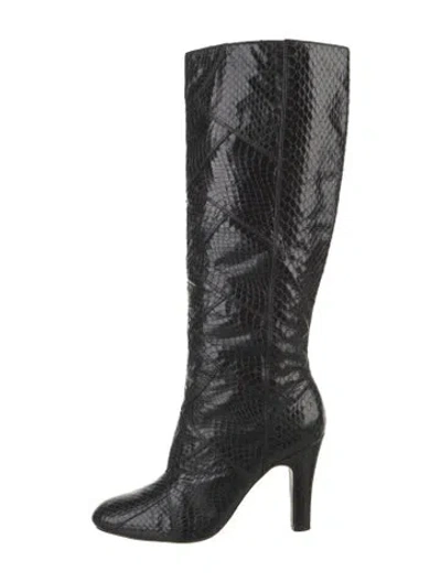 Pre-owned Frye Leather Boots In Black