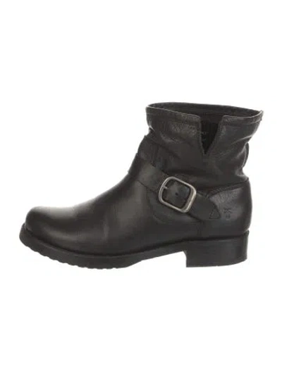 Pre-owned Frye Leather Boots In Black