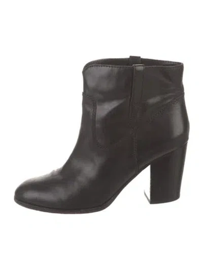 Pre-owned Frye Leather Boots In Black