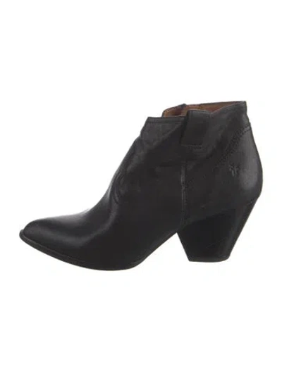 Pre-owned Frye Leather Boots In Black