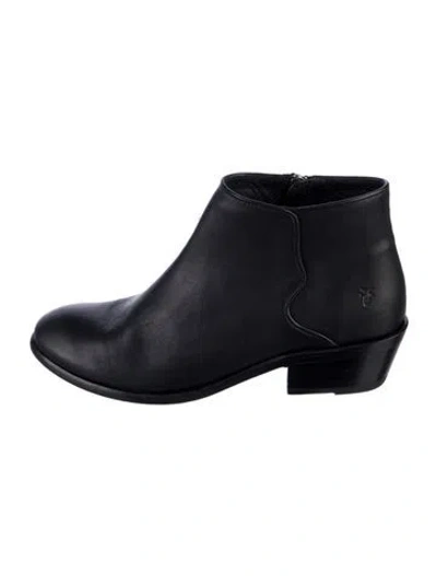 Pre-owned Frye Leather Boots In Black