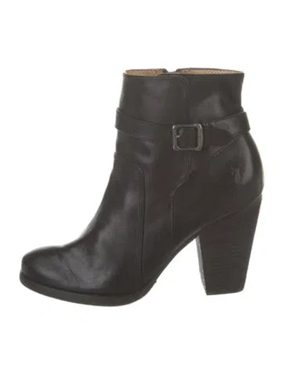 Pre-owned Frye Leather Boots In Black