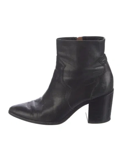 Pre-owned Frye Leather Boots In Black