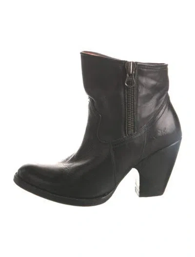 Pre-owned Frye Leather Boots In Black