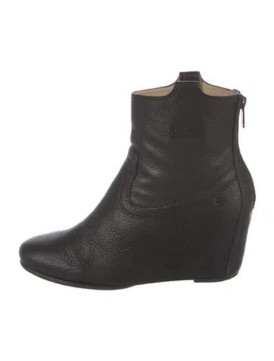 Pre-owned Frye Leather Boots In Black