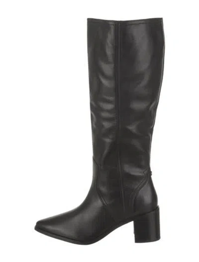 Pre-owned Frye Leather Boots In Black