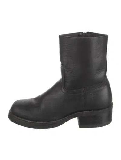 Pre-owned Frye Leather Boots In Black