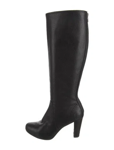 Pre-owned Frye Leather Boots In Black