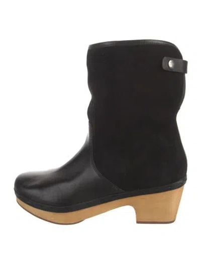 Pre-owned Frye Leather Boots In Black