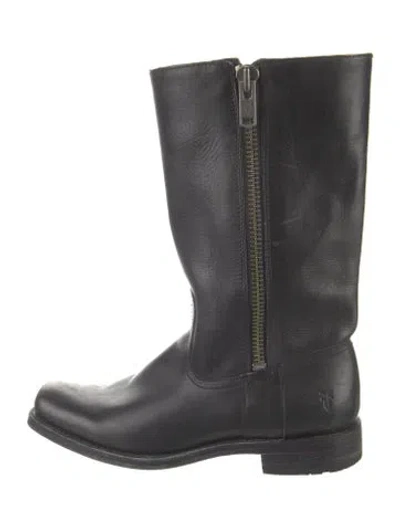 Pre-owned Frye Leather Boots In Black