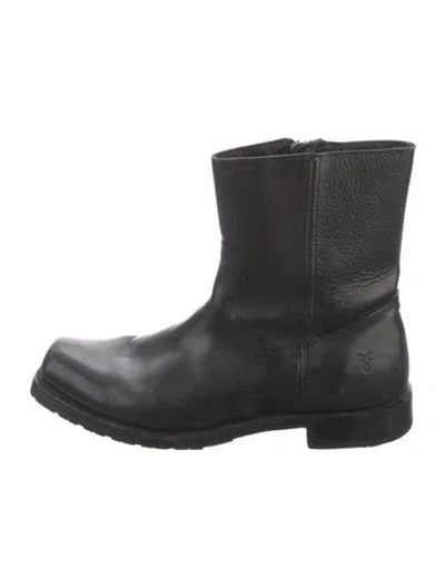 Pre-owned Frye Leather Boots In Black