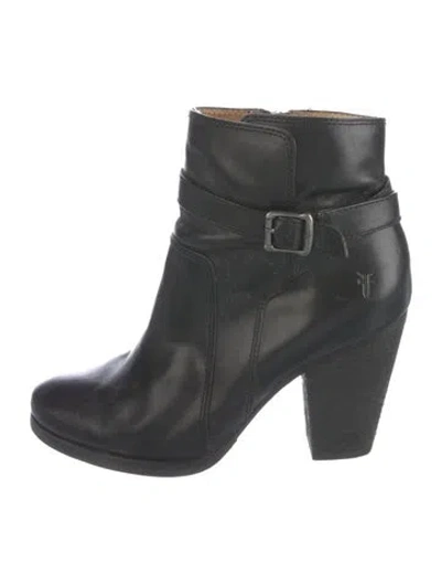 Pre-owned Frye Leather Boots In Black