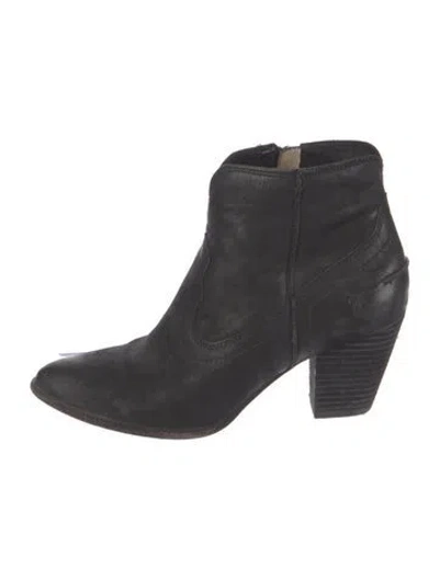 Pre-owned Frye Leather Boots In Black