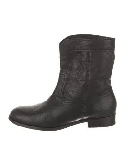 Pre-owned Frye Leather Boots In Black