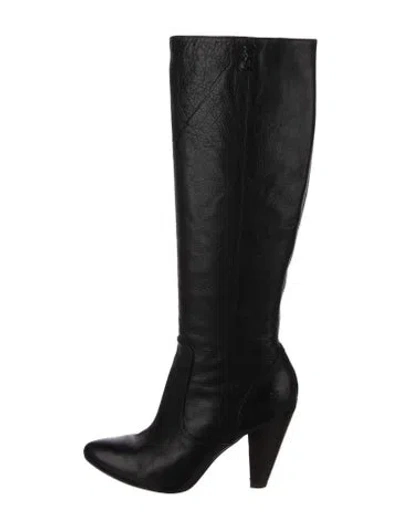 Pre-owned Frye Leather Boots In Black