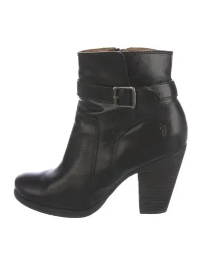Pre-owned Frye Leather Boots In Black