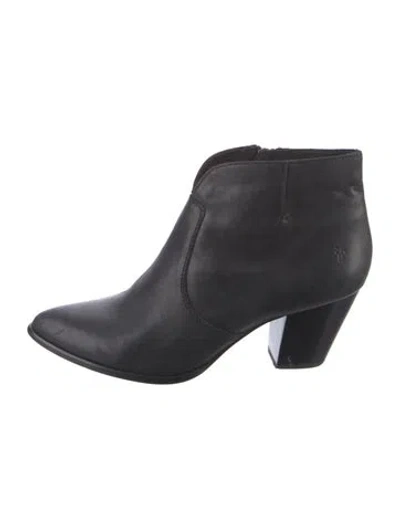 Pre-owned Frye Leather Boots In Black