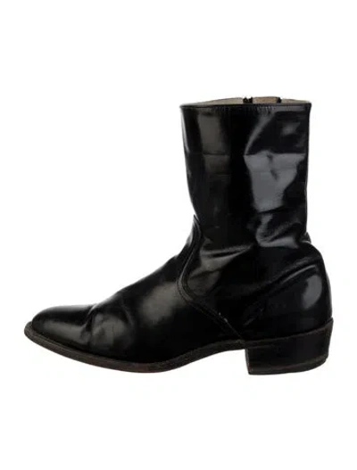 Pre-owned Frye Leather Boots In Black