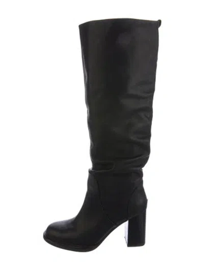 Pre-owned Frye Leather Boots In Black