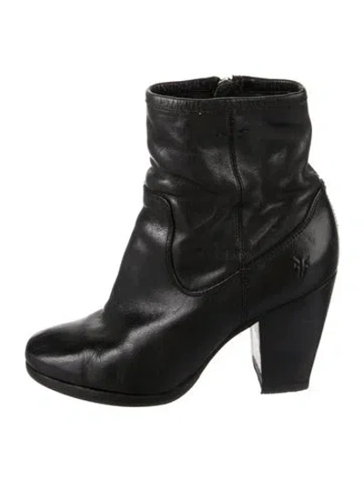 Pre-owned Frye Leather Boots In Black