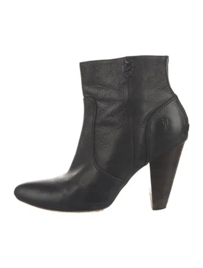 Pre-owned Frye Leather Boots In Black