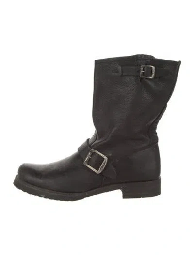 Pre-owned Frye Leather Boots In Black
