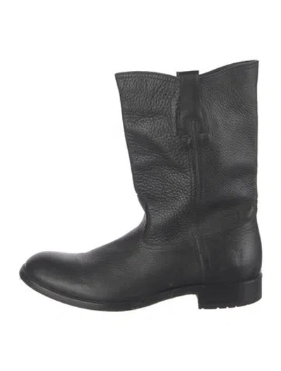 Pre-owned Frye Leather Boots In Black